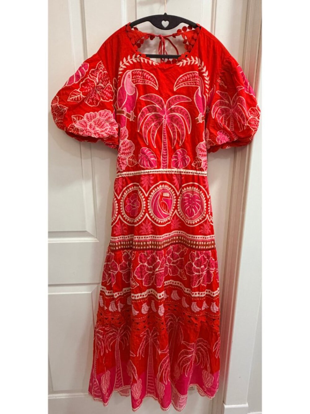 NWT FARM Rio Summer Sunrise Midi Dress XL